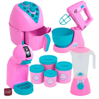 Kit com 5 Brinquedos de cozinha Eletrodomésticos De Brinquedo Infantil Faz De Conta - ALTIMAR
