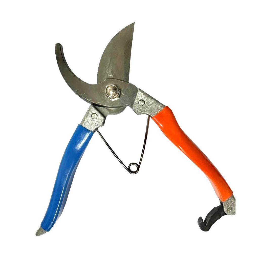 Tesoura Alicate De Poda Podar Plantas Galhos Grande azul e laranja Shopee Brasil