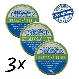 Pomada Curador Gelmax São Luiz 20g Coluna Cansaço 03und