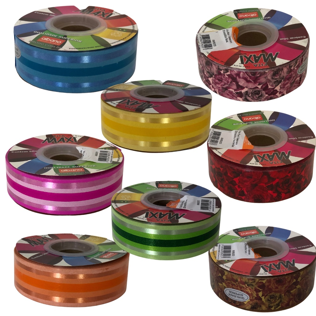 Fita Decorada 32x50 M Albano Para Laços | Shopee Brasil