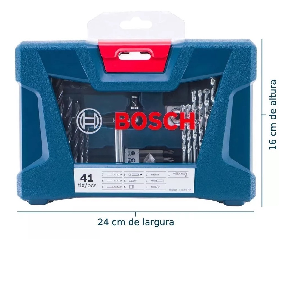 Kit Brocas Bosch 41 Peças Original | Shopee Brasil