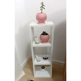 Nicho 3 Divisórias Triplo Decorativo Quarto Banheiro Sala 100% MDF Branco
