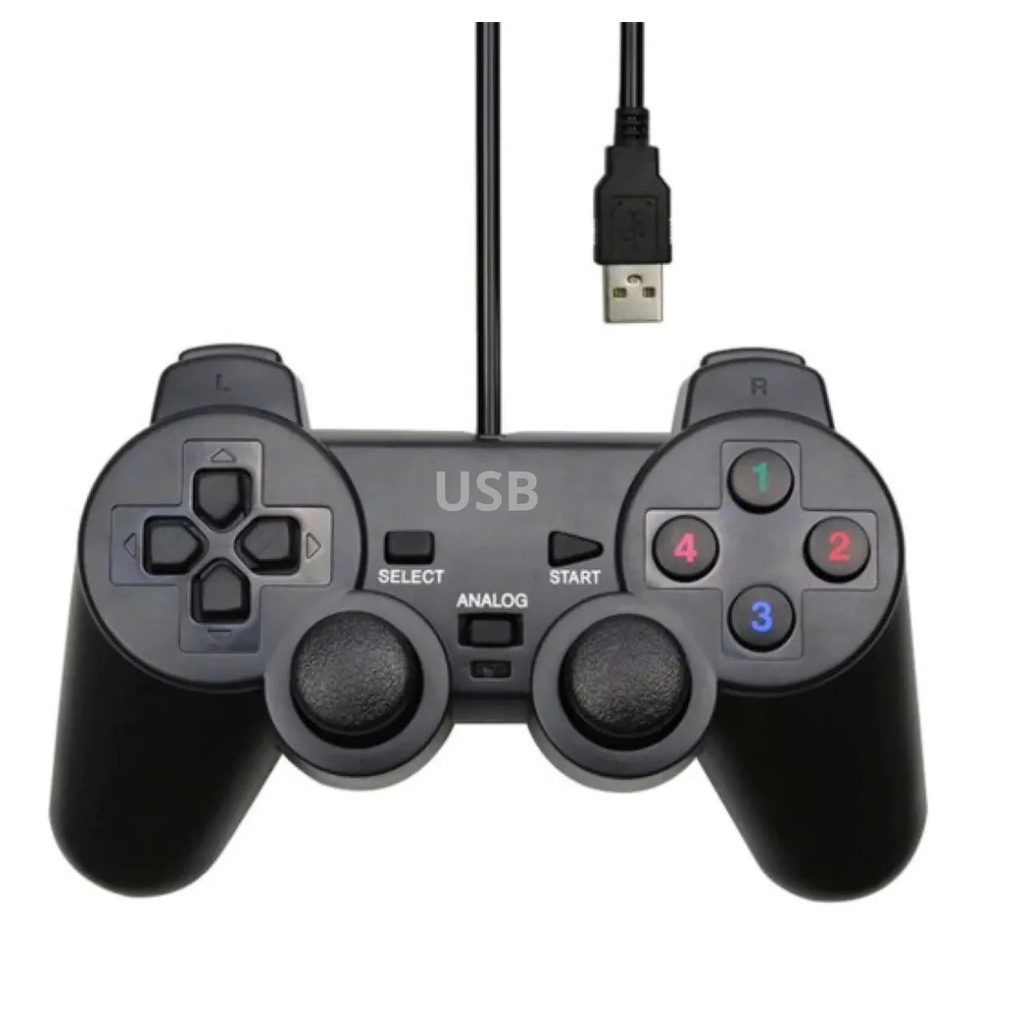 Controle Com Entrada Usb Joystick Games Computador E Console Estilo Ps2