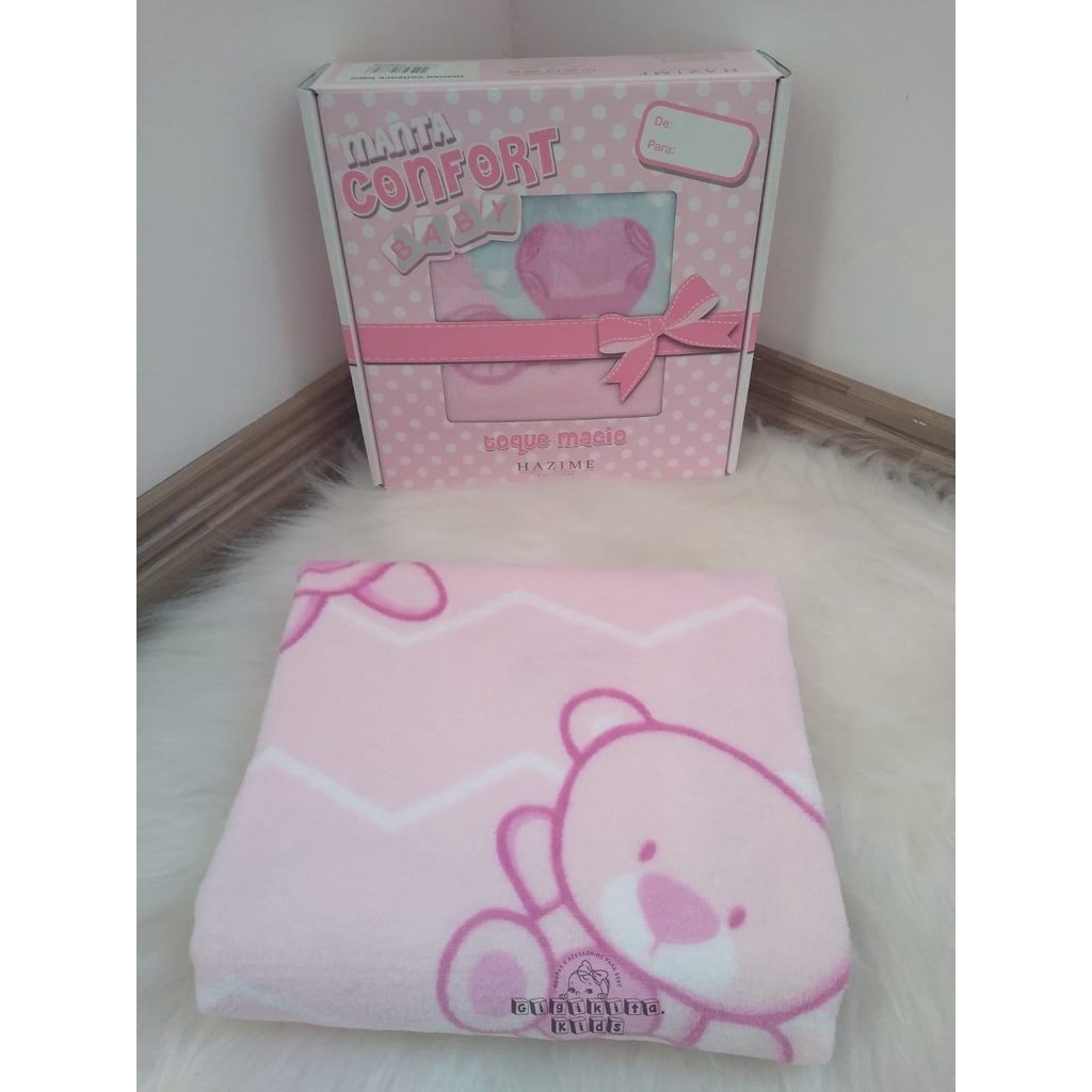 Manta Antialergica Confort Baby - Estampa De Menina E Menino