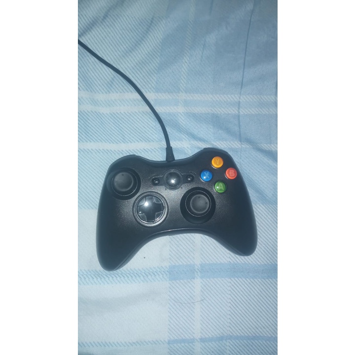 Controle Com Fio Para Xbox 360 Slim Fat E Pc Joystick Shopee Brasil