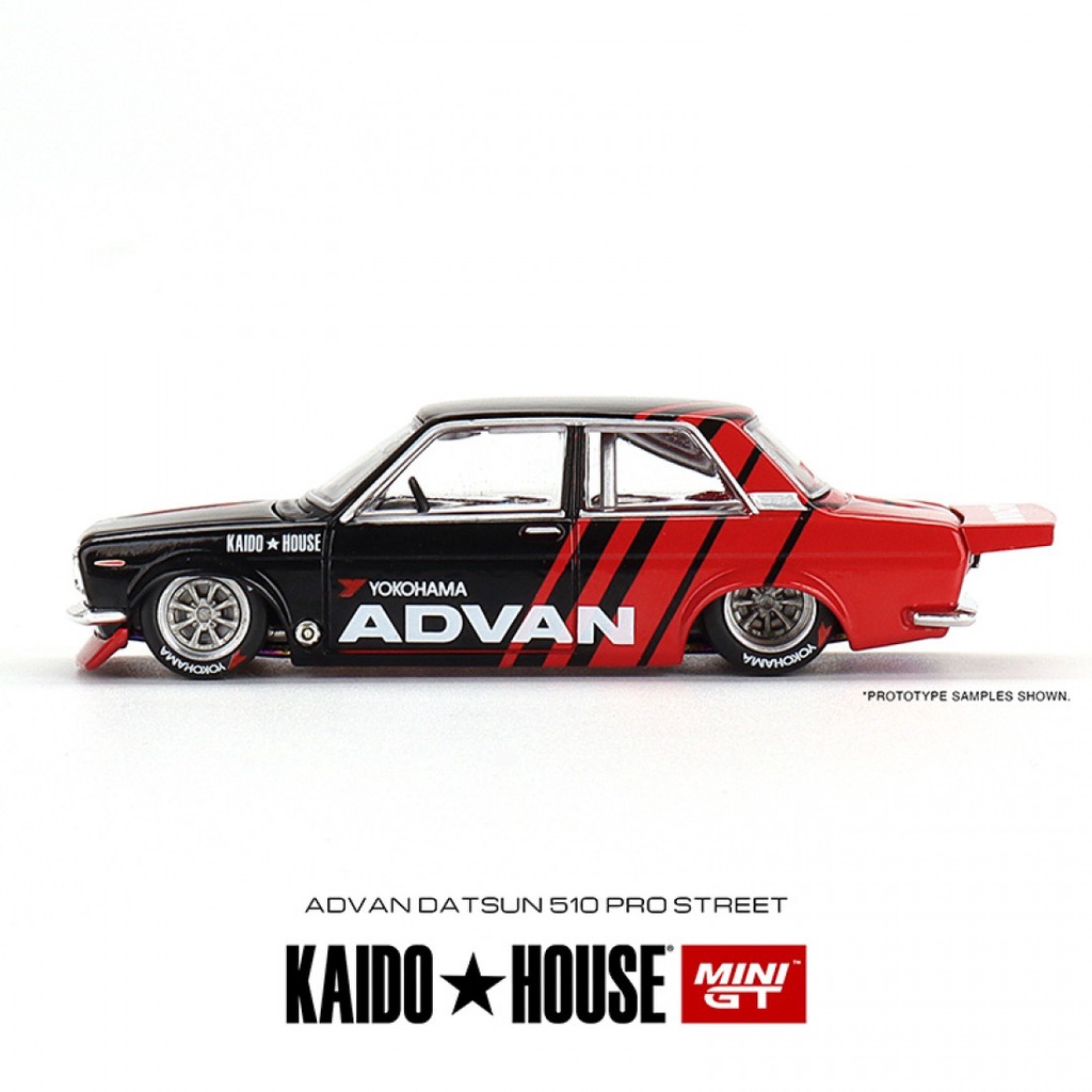 KAIDO HOUSE Datsun 510 Wagon ADVAN チェイス Mini GT KHMG032 X KAIDO Casa 1/64 DATSUN 510 PRO Escala ADVAN