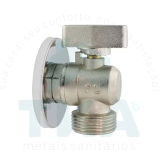 Torneira Registro de Esfera Para Maquina de Lavar Roupa ou Louça Multiuso 100% Metal Resistente 1/2 x 3/4 Polegada