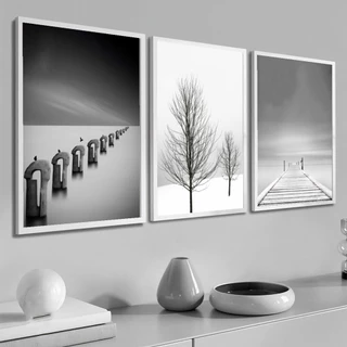 Kit Quadro Decorativo Para Sala Moldura