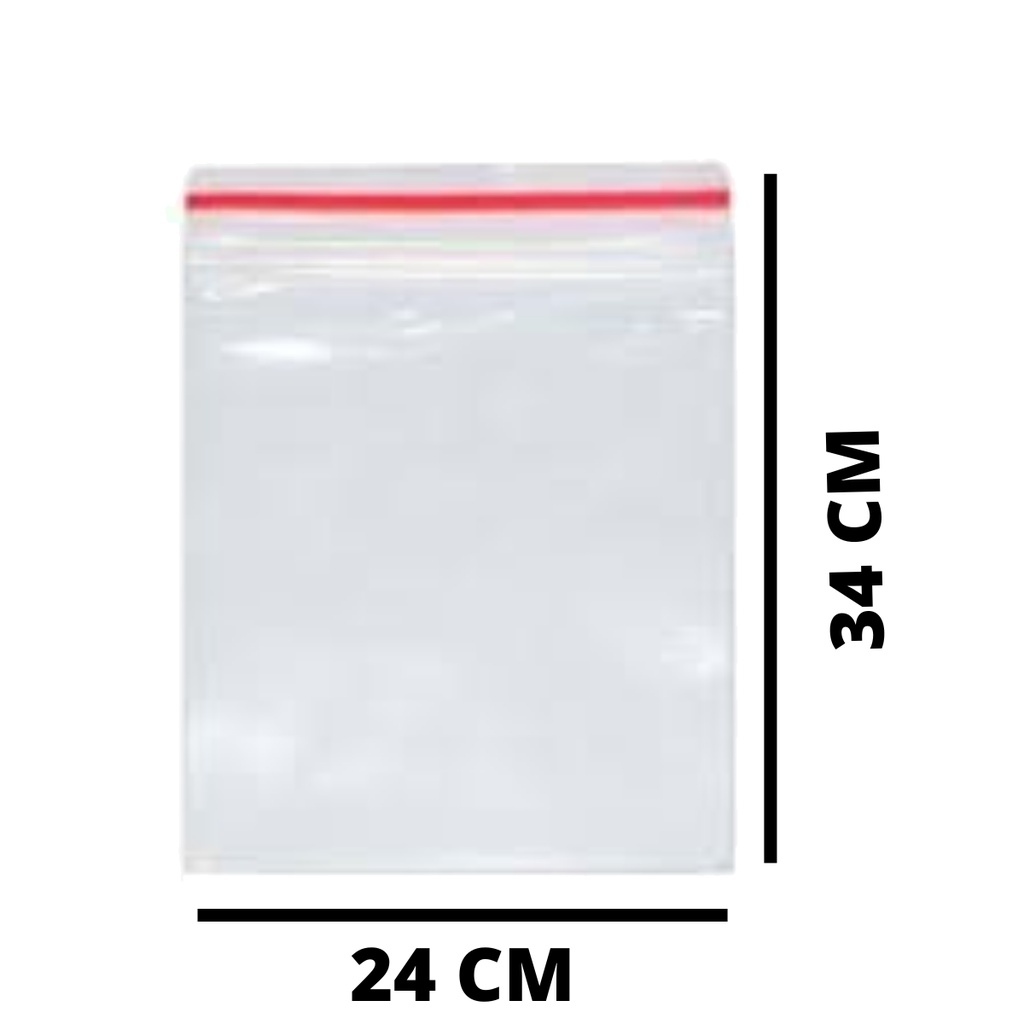 Saco Saquinho Zip Lock 24x34 Plástico Talge 100 unidades