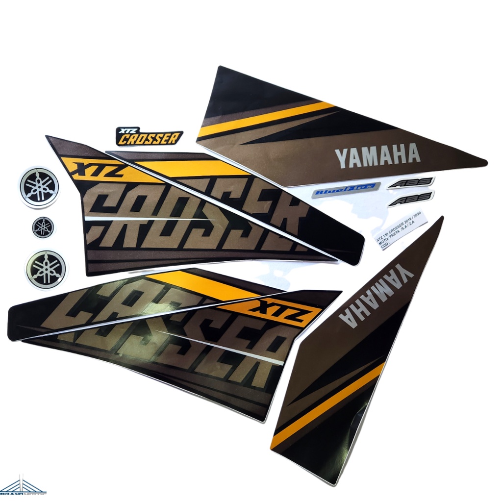 Kit Adesivos Crosser 150 Abs 2023 Preta Original Yamaha