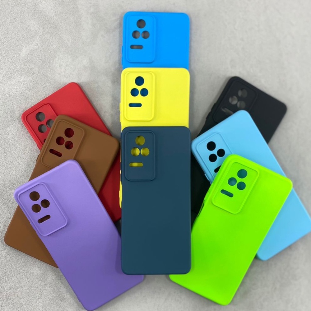 Capa Capinha Case Xiaomi Poco F4 Silicone Aveludada Colorida Capinha Anti Impacto Ótima Qualidade