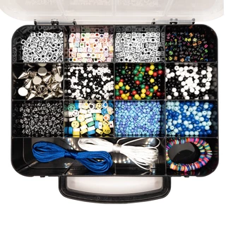 Kit Miçangas Bolinhas Masculino Pulseiras Colares Completo 2000 pçs