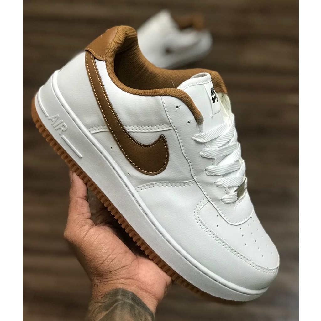 Tênis LV8 Air Force Nike Branco Preto Oferta - Escorrega o Preço