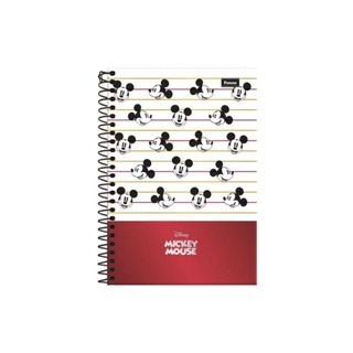 Caderno Espiral Capa Dura 1 Matéria Mickey 80 Folhas Disney