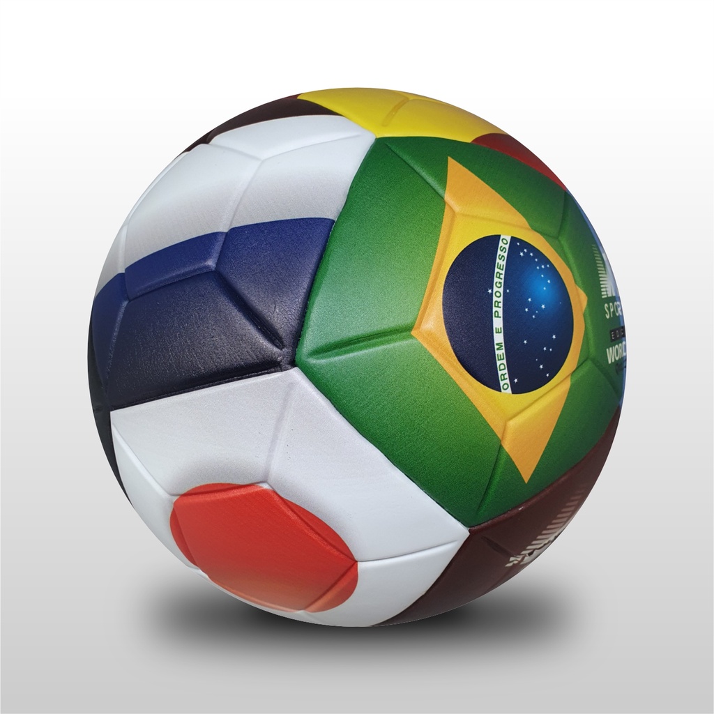 Bola de Futebol Campo Copa do Mundo Bandeiras M10