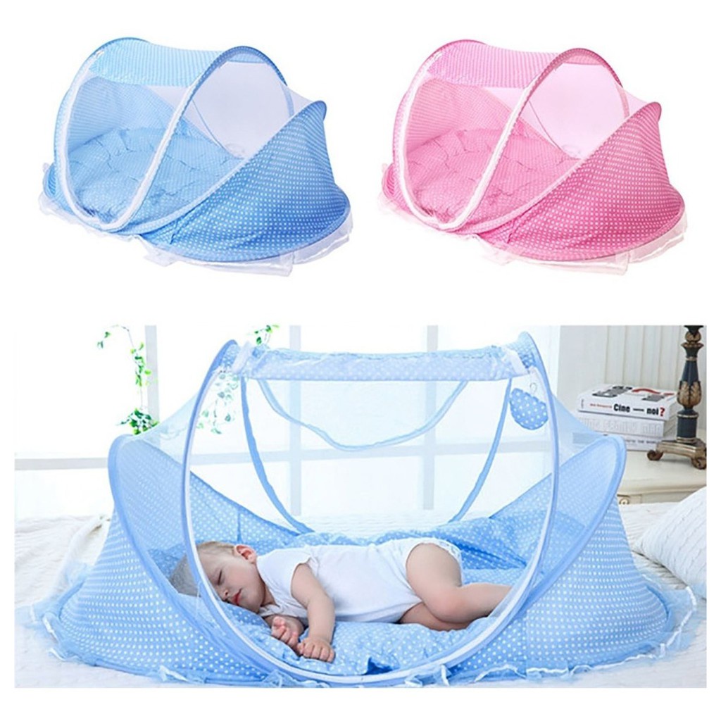 Berço Com Mosquiteiro Portátil Happy Baby Dobrável | Shopee Brasil