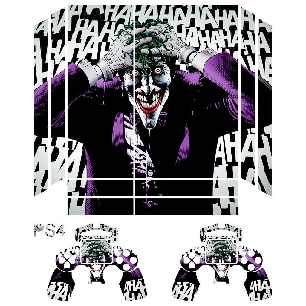 Skin para console Playstation 4 - PS4 Fat - Coringa / Joker