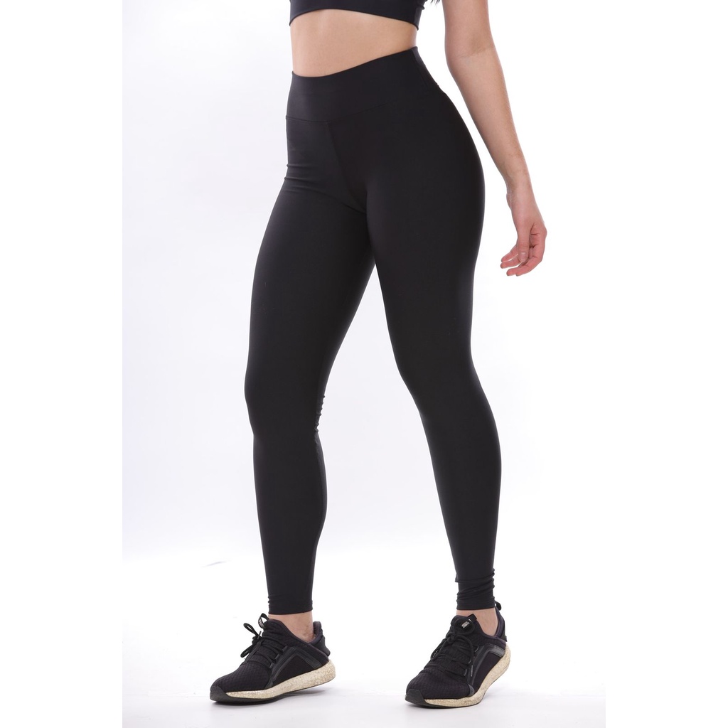 Calça legging best sale grossa preta