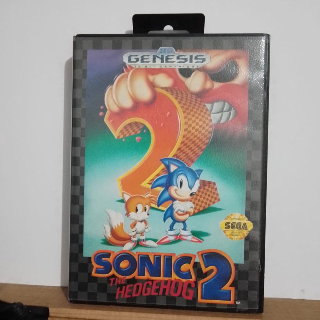 Sonic the Hedgehog 2 Mega Drive Original completo | Shopee Brasil