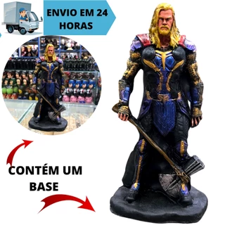 Boneco Estátua De Resina Thor Marvel Vingadores Resina Original