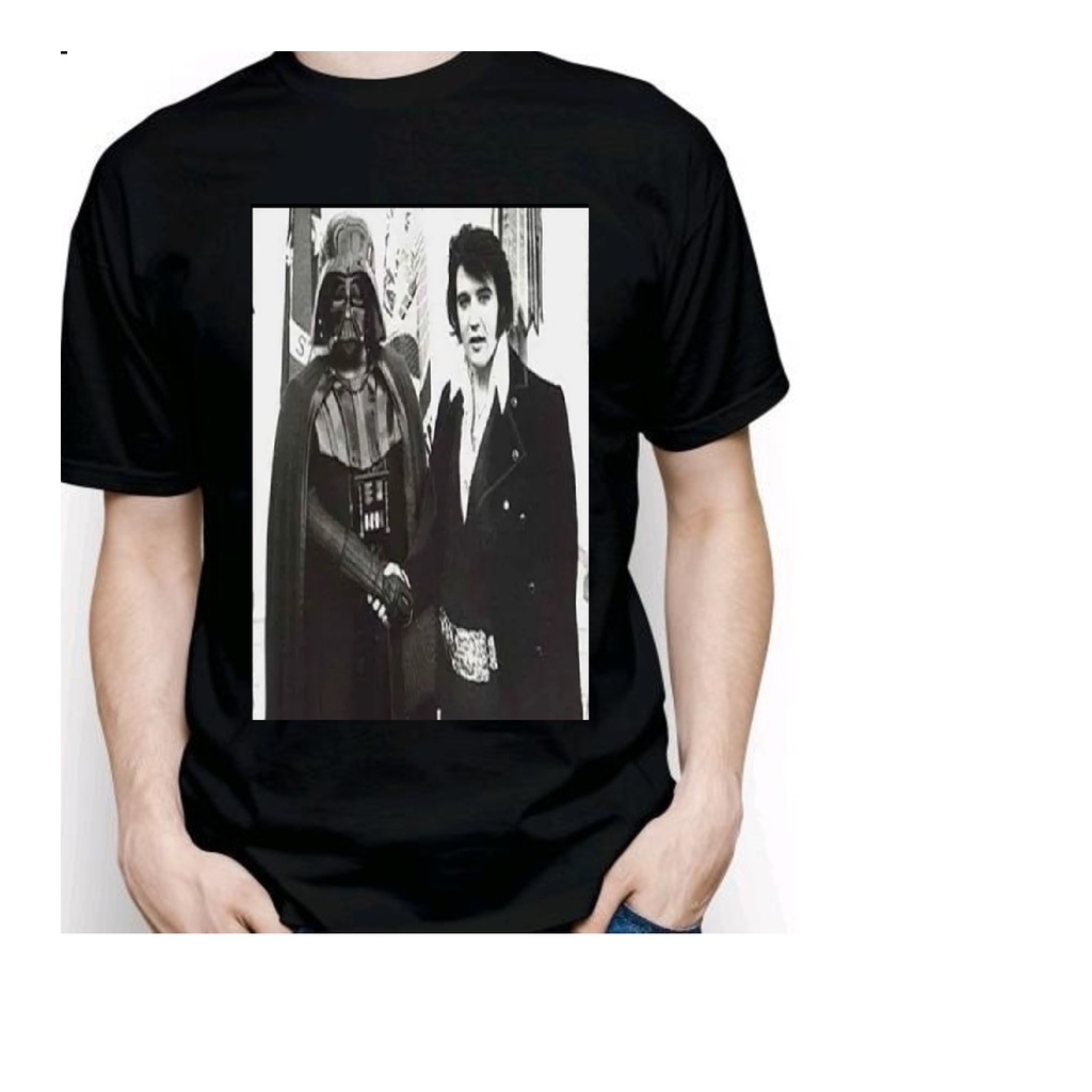 Camiseta Elvis Presley Darth Vader Star Wars Rock Roll Shopee Brasil