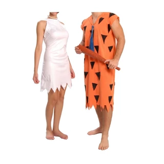 Fantasia Flintstones Fred OU Wilma Adulto Carnaval Festa Cosplay