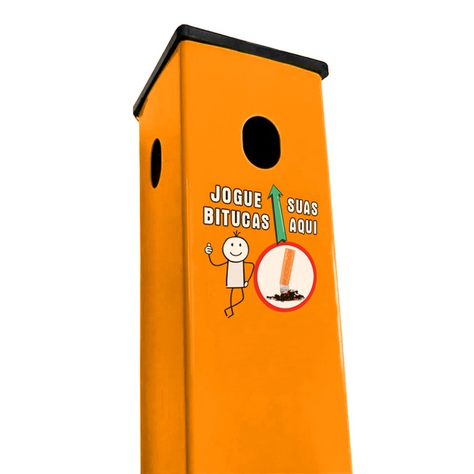 Lixeira Coletor De Bituca Cigarro Cinzeiro Bituqueira De Parede