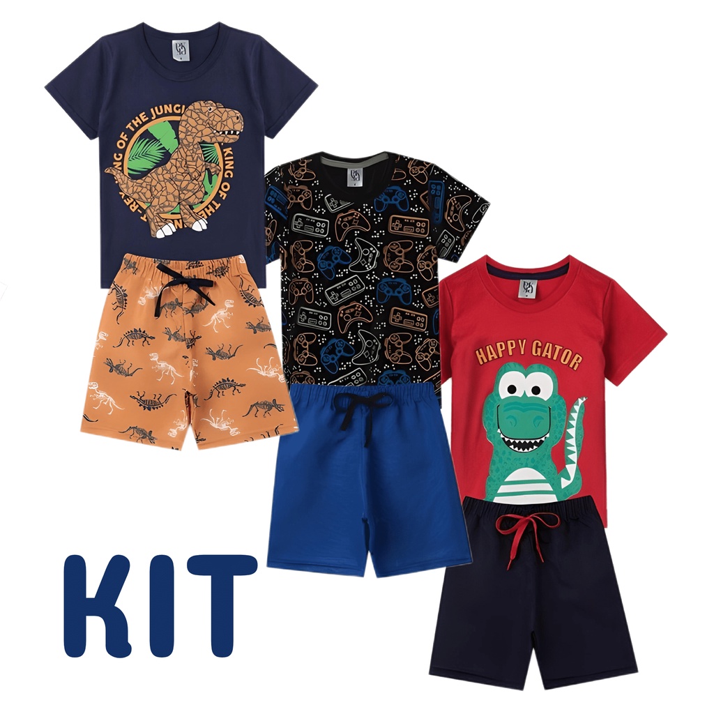Kit conjuntos infantil masculino | Shopee Brasil