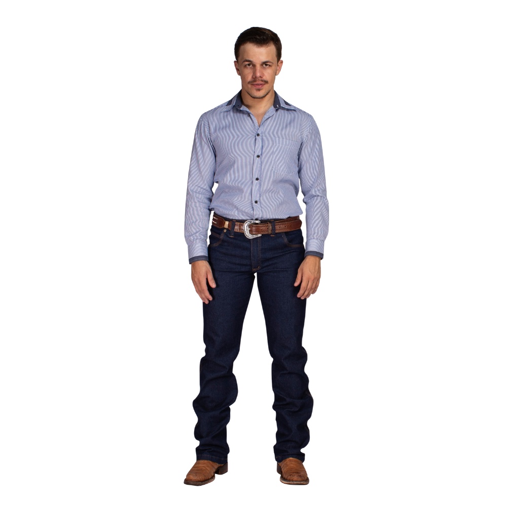 Calça Jeans Masculina Modelo Country Desing Moderno Com Elastano Coll Jeans