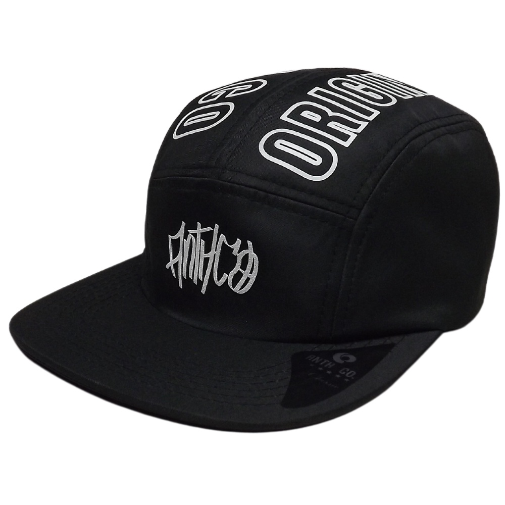 Boné Masculino Five Panel Aba Reta Modelo Aberto Strapback Fitao Preto ...