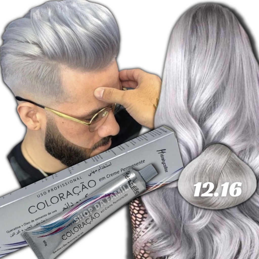 Coloração Platino Cinza Loira 12.16 Platinar os Cabelos | Promoção ...