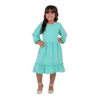 Meninas Vestido 8 A 9 Anos Roupas De Inverno Para Adolescentes Camisola  Vestido De Manga Comprida Sólida Morna Crianças Roupas Meninas 7 A 8 12  201126 De $205,66