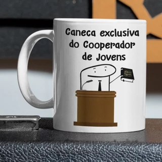 Caneca CCB flork cooperador de jovens 325ml porcelana