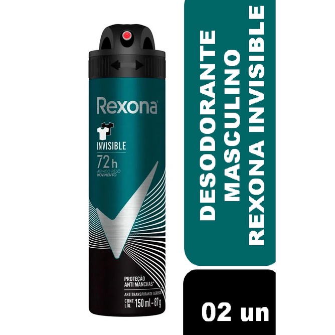 Kit 2 Desodorantes Rexona Men Antitranspirante Aerossol Xtra Cool 150ml