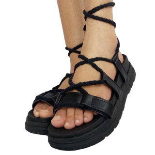 Sandalia tratorado sola preta birken promoção lançamento