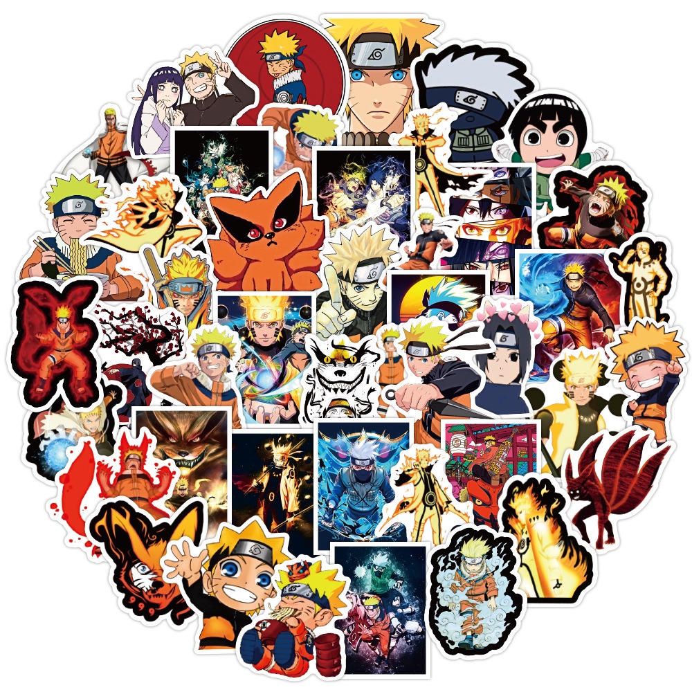 Adesivos Animes - Stickers - Kit 10 Pçs Figurinhas Variados de Naruto ...