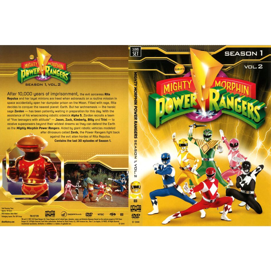 POWER RANGERS MIGHTY MORPHIN (3 TEMPORDAS COMPLETAS)
