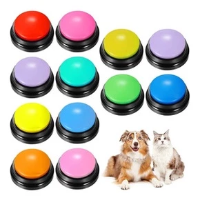 Botão Gravador Comando de Voz Adestramento Brinquedo Pet 1un