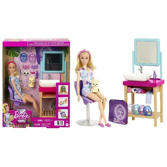 Boneca Articulada - Barbie Dia de Spa - Máscara Brilhante - Mattel