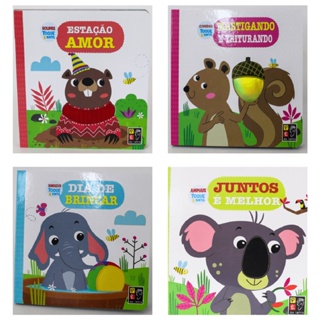 LIVRO TOQUE E SINTA ANIMAIS FOFINHOS COELHO - Zize Trekos