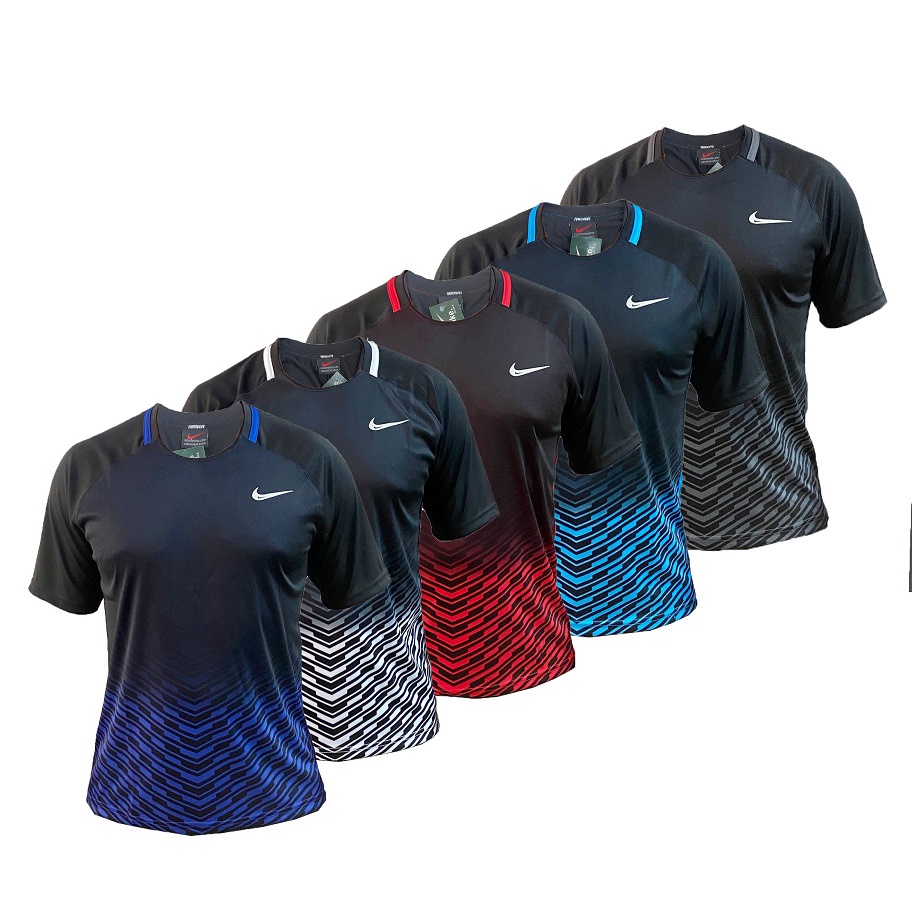 Camiseta Camisa Dry Fit Kit com 5 Camisetas Academia Corrida Treino