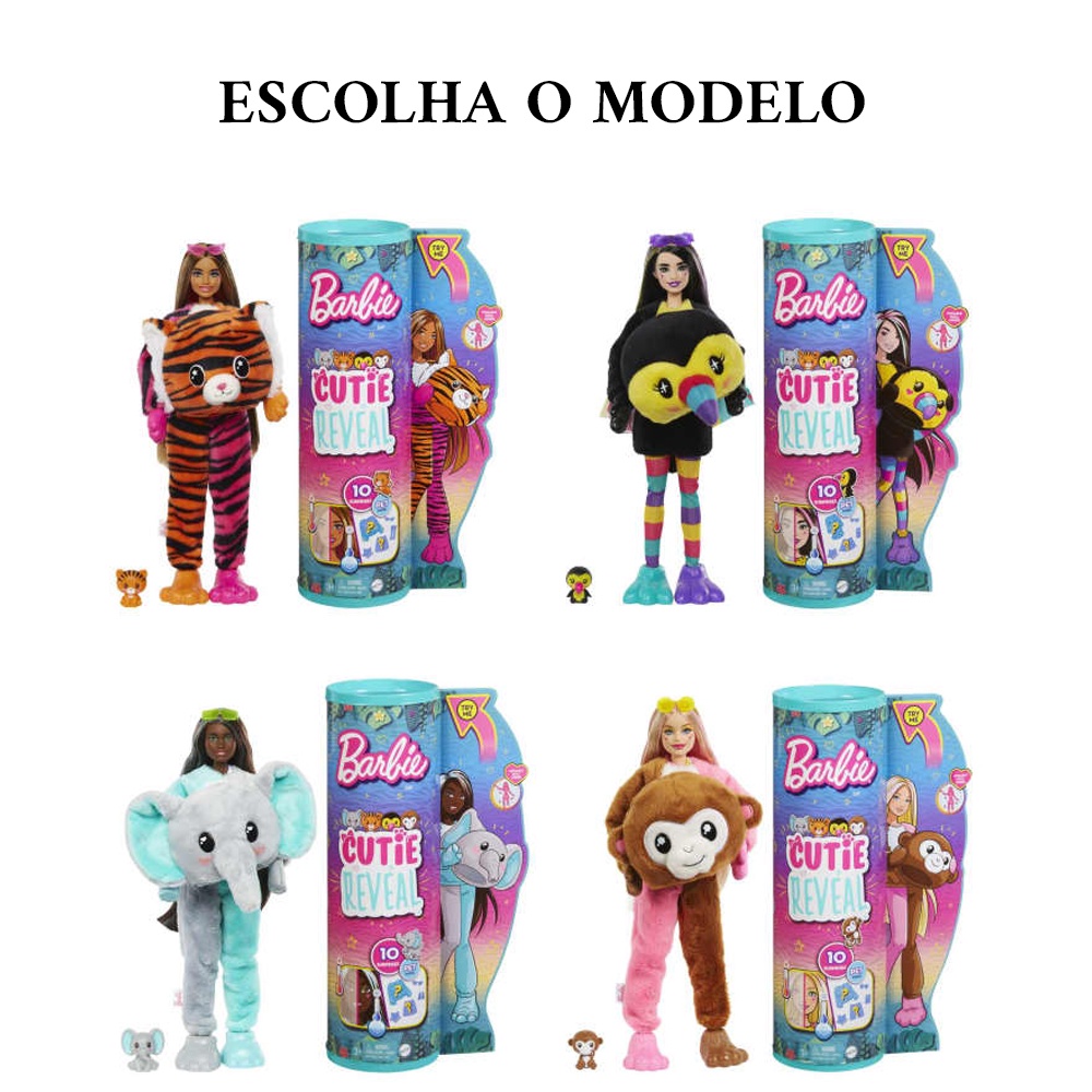 Barbie Cutie Reveal - Série Selva - Mattel