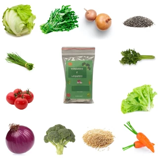 Kit 1470 Sementes de Verduras e Legumes 13 Tipos - Monte sua horta!