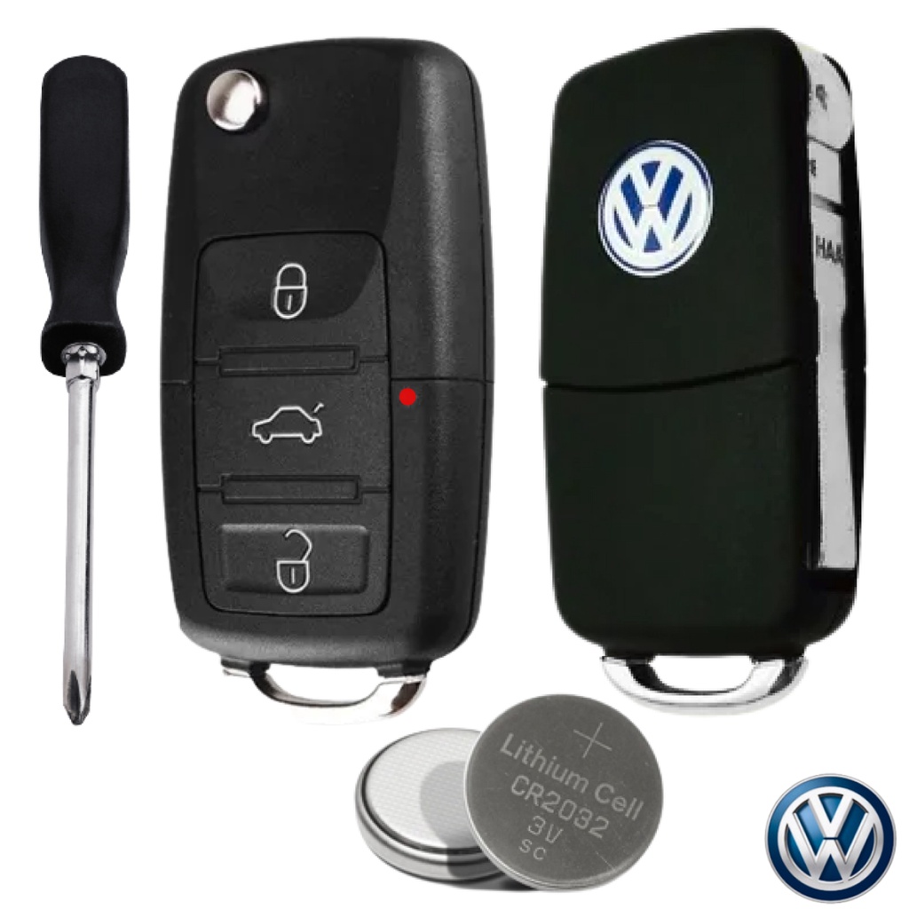 Capa Chave Canivete Vw Volks G Fox Gol Saveiro Polo Fox Up Jetta Voyage Shopee Brasil