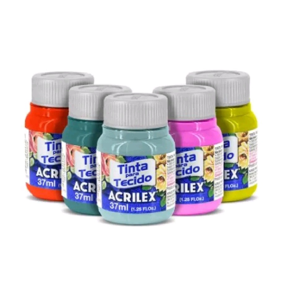 Tinta para Tecido Fosca 37ml Acrilex - Diversas Cores