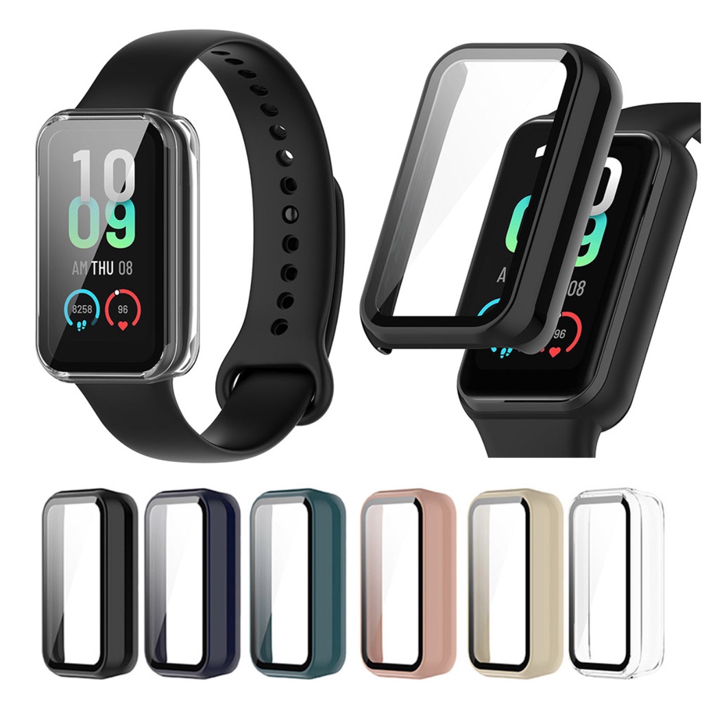 Case Capa Bumper Proteção Vidro Tela Para Amazfit Band 7