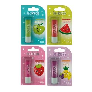 Hidratante Labial Isakids Sabor Cor Suave 3,5g Escolha o seu