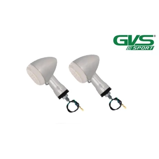 Par de Pisca Seta Gvs Intruder Cromado Lente Cristal 2 Unidades Traseiro