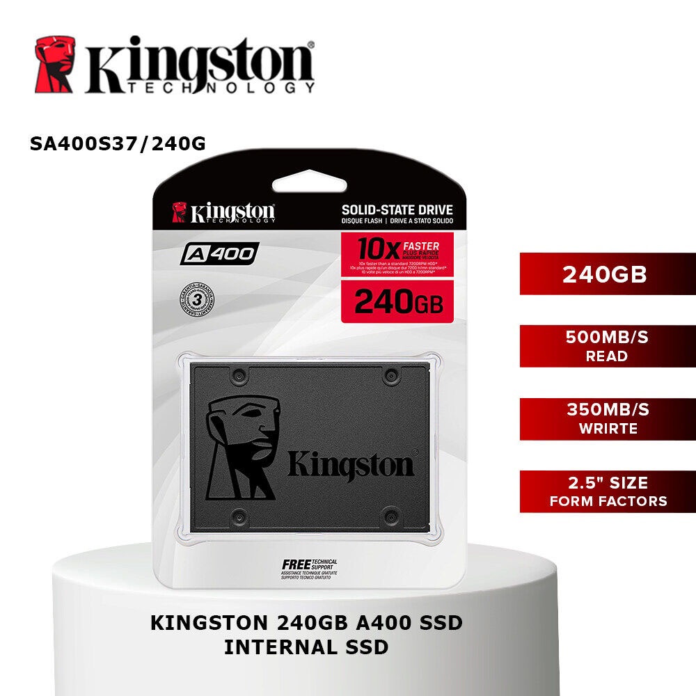 120/240/480gb Kingston A400 Ssd Sata 3 Unidade De Estado Sólido 2,5 Polegadas