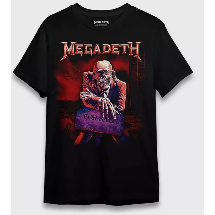 Camiseta Megadeth For Sale Consulado Rock (P,M,G) Oficial
